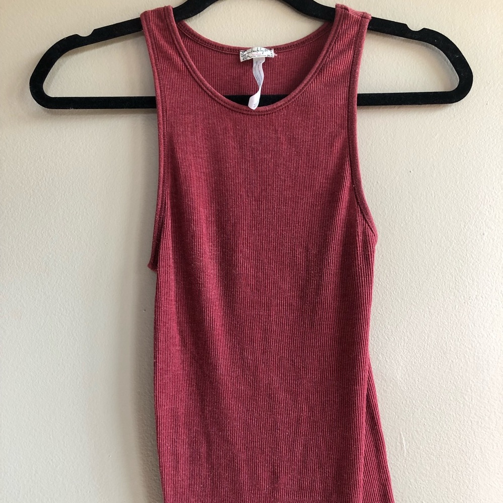 FREE PEOPLE RED SHIRT